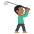 Person Golfing Medium Dark Skin Tone Emoji from EmojiTwo Colors Set