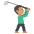Person Golfing Medium Skin Tone Emoji from EmojiTwo Colors Set