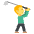 Person Golfing Emoji from EmojiTwo Colors Set