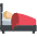 Person In Bed Medium Light Skin Tone Emoji from EmojiTwo Colors Set