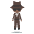 Person In Suit Levitating Dark Skin Tone Emoji from EmojiTwo Colors Set
