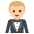 Person In Tuxedo Medium Light Skin Tone Emoji from EmojiTwo Colors Set