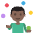 Person Juggling Dark Skin Tone Emoji from EmojiTwo Colors Set