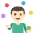 Person Juggling Light Skin Tone Emoji from EmojiTwo Colors Set