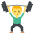Person Lifting Weights Emoji from EmojiTwo Colors Set