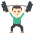 Person Lifting Weights Light Skin Tone Emoji from EmojiTwo Colors Set