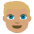 Person Medium Skin Tone Blond Hair Emoji from EmojiTwo Colors Set