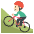 Person Mountain Biking Light Skin Tone Emoji from EmojiTwo Colors Set