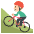 Person Mountain Biking Medium Light Skin Tone Emoji from EmojiTwo Colors Set