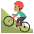 Person Mountain Biking Medium Skin Tone Emoji from EmojiTwo Colors Set