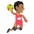 Person Playing Handball Medium Dark Skin Tone Emoji from EmojiTwo Colors Set