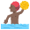 Person Playing Water Polo Dark Skin Tone Emoji from EmojiTwo Colors Set