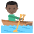 Person Rowing Boat Dark Skin Tone Emoji from EmojiTwo Colors Set