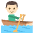 Person Rowing Boat Light Skin Tone Emoji from EmojiTwo Colors Set