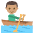 Person Rowing Boat Medium Skin Tone Emoji from EmojiTwo Colors Set