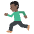 Person Running Dark Skin Tone Emoji from EmojiTwo Colors Set