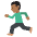 Person Running Medium Dark Skin Tone Emoji from EmojiTwo Colors Set