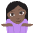 Person Shrugging Dark Skin Tone Emoji from EmojiTwo Colors Set