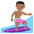 Person Surfing Medium Dark Skin Tone Emoji from EmojiTwo Colors Set
