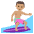 Person Surfing Medium Skin Tone Emoji from EmojiTwo Colors Set