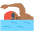 Person Swimming Medium Dark Skin Tone Emoji from EmojiTwo Colors Set