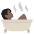 Person Taking Bath Dark Skin Tone Emoji from EmojiTwo Colors Set