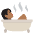Person Taking Bath Medium Dark Skin Tone Emoji from EmojiTwo Colors Set