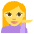 Person Tipping Hand Emoji from EmojiTwo Colors Set