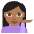Person Tipping Hand Medium Dark Skin Tone Emoji from EmojiTwo Colors Set