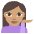 Person Tipping Hand Medium Skin Tone Emoji from EmojiTwo Colors Set