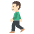 Person Walking Light Skin Tone Emoji from EmojiTwo Colors Set