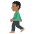 Person Walking Medium Dark Skin Tone Emoji from EmojiTwo Colors Set
