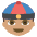 Person With Skullcap Medium Skin Tone Emoji from EmojiTwo Colors Set