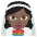 Person With Veil Dark Skin Tone Emoji from EmojiTwo Colors Set