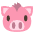 Pig Face Emoji from EmojiTwo Colors Set
