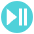 Play Or Pause Button Emoji from EmojiTwo Colors Set
