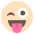Playful Wink Emoji from EmojiTwo Colors Set