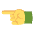 Pointing Left Hand Emoji from EmojiTwo Colors Set