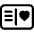 Postcard Heart Icon from Bootstrap Set