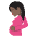 Pregnant Woman Dark Skin Tone Emoji from EmojiTwo Colors Set