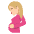 Pregnant Woman Medium Light Skin Tone Emoji from EmojiTwo Colors Set
