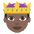 Prince Dark Skin Tone Emoji from EmojiTwo Colors Set
