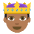 Prince Medium Dark Skin Tone Emoji from EmojiTwo Colors Set
