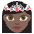 Princess Dark Skin Tone Emoji from EmojiTwo Colors Set