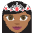 Princess Medium Dark Skin Tone Emoji from EmojiTwo Colors Set