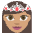 Princess Medium Skin Tone Emoji from EmojiTwo Colors Set