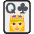 Queen Of Clubs Emoji from EmojiTwo Colors Set