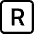 R Square Icon from Bootstrap Set