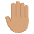 Raised Back Of Hand Medium Skin Tone Emoji from EmojiTwo Colors Set