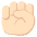 Raised Fist Light Skin Tone Emoji from EmojiTwo Colors Set